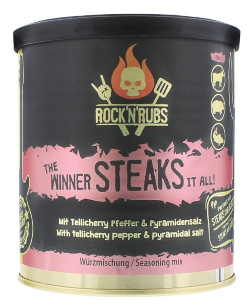 Rock’n’Rubs grillfűszer “The winner steaks it all” 140 g